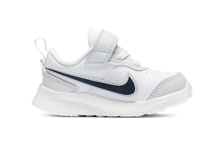 Детские кроссовки для малышей с кожаным верхом Nike Varsity Leather, Черный — фото 3