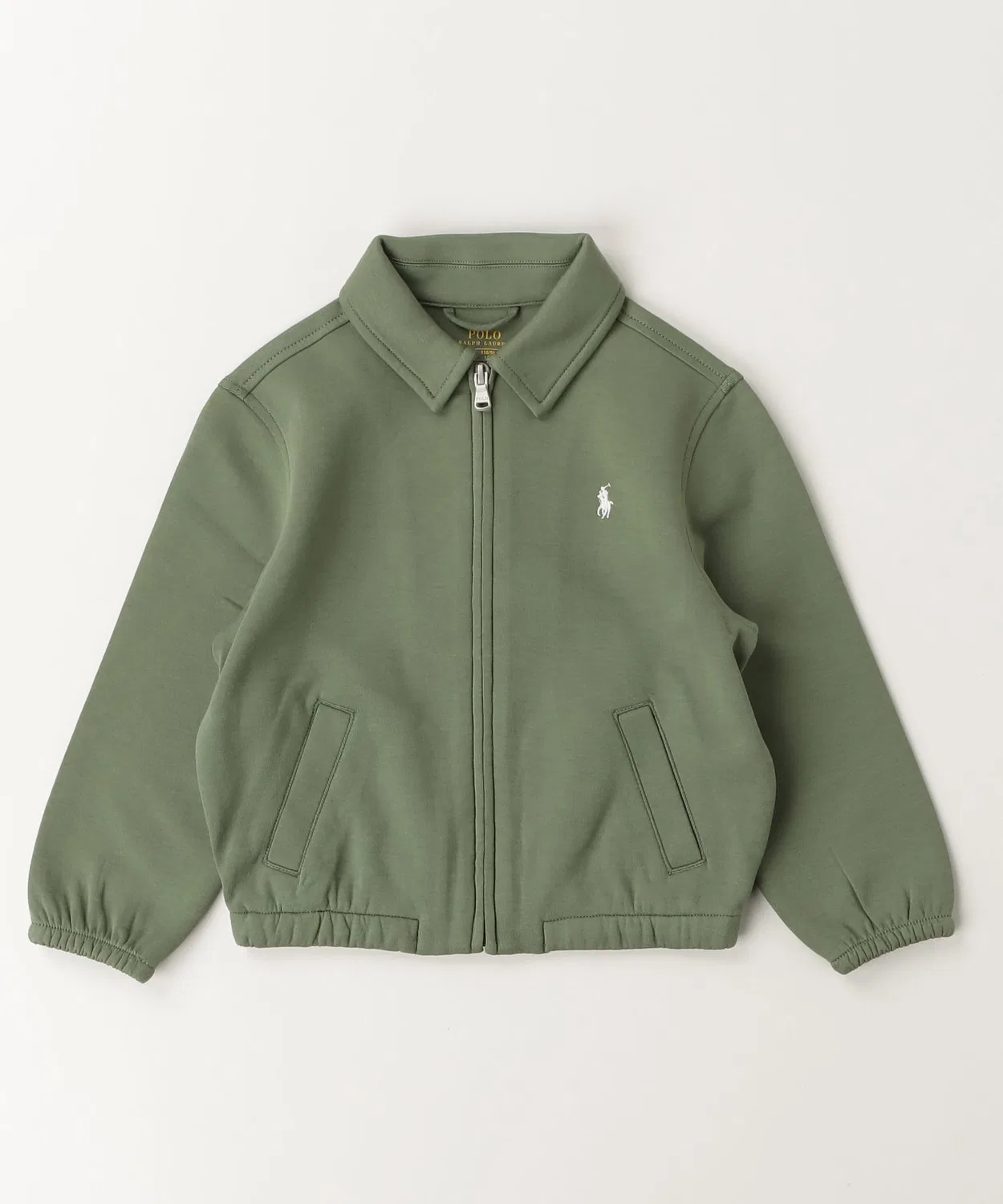 Детская куртка-блузон с длинным рукавом с вышивкой POLO RALPH LAUREN CHILDRENSWEAR, Зеленый — фото 3