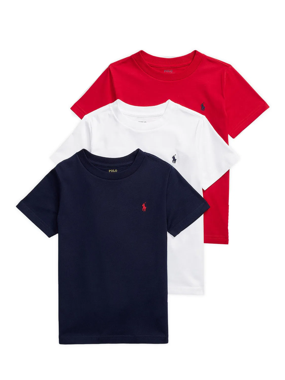 Комплект из футболок стандартного кроя для мальчика Polo Ralph Lauren, разноцветный