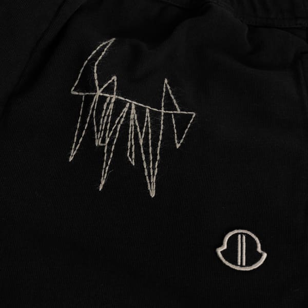 Спортивные брюки Rick Owens X Moncler на шнуровке, черный — фото 2