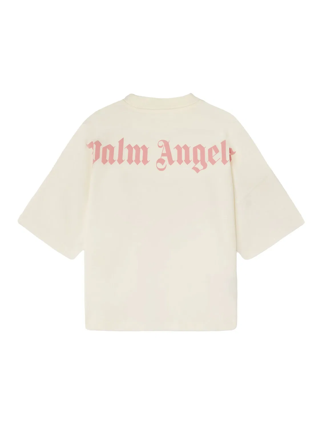 Футболка с логотипом Palm Angels Kids, нейтральные цвета — фото 2