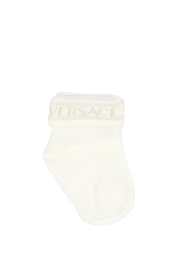 Носки Versace, розовый — фото 3
