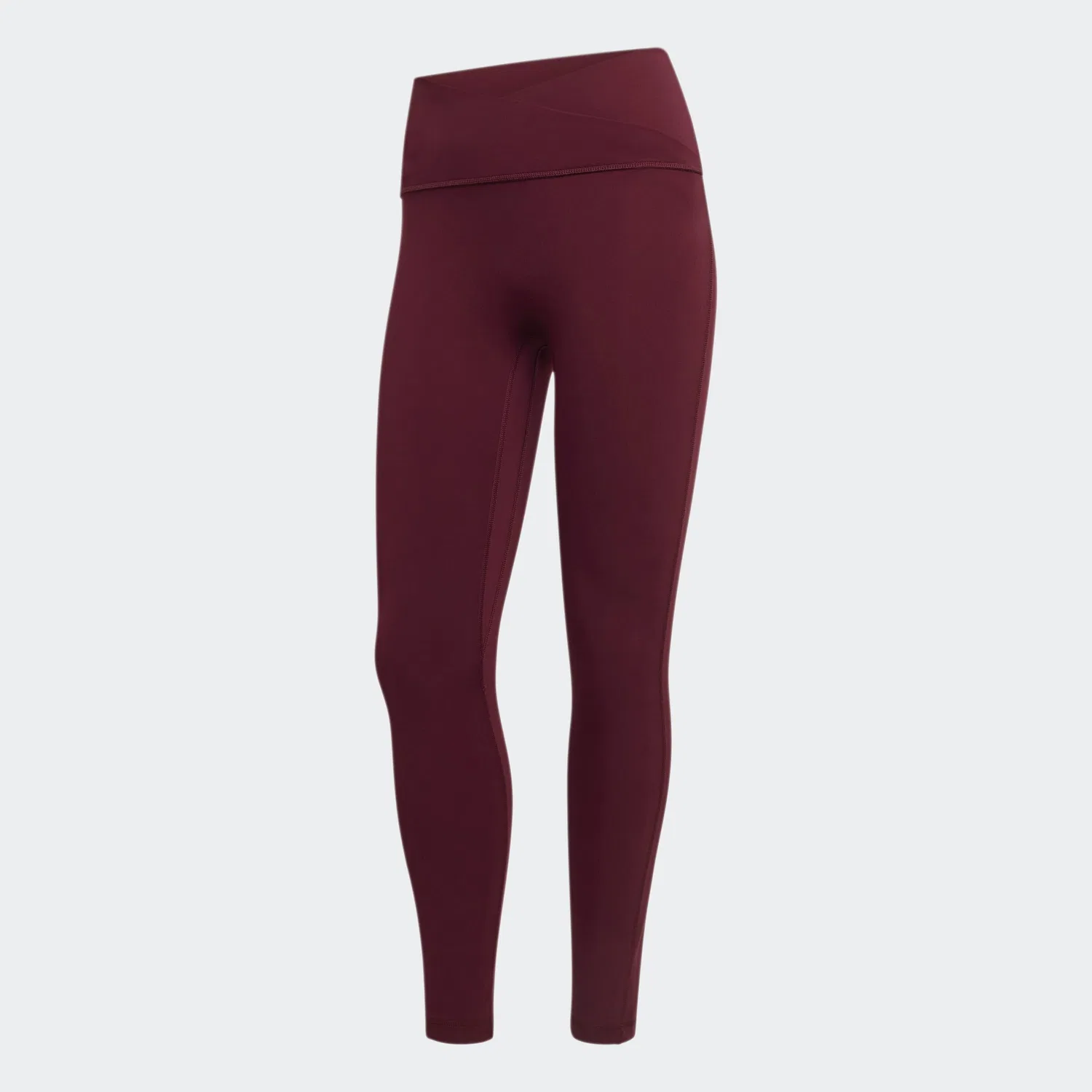 Спортивные легинсы Adidas Performance Skinny Workout Pants Studio All Me в красном цвете — фото 2
