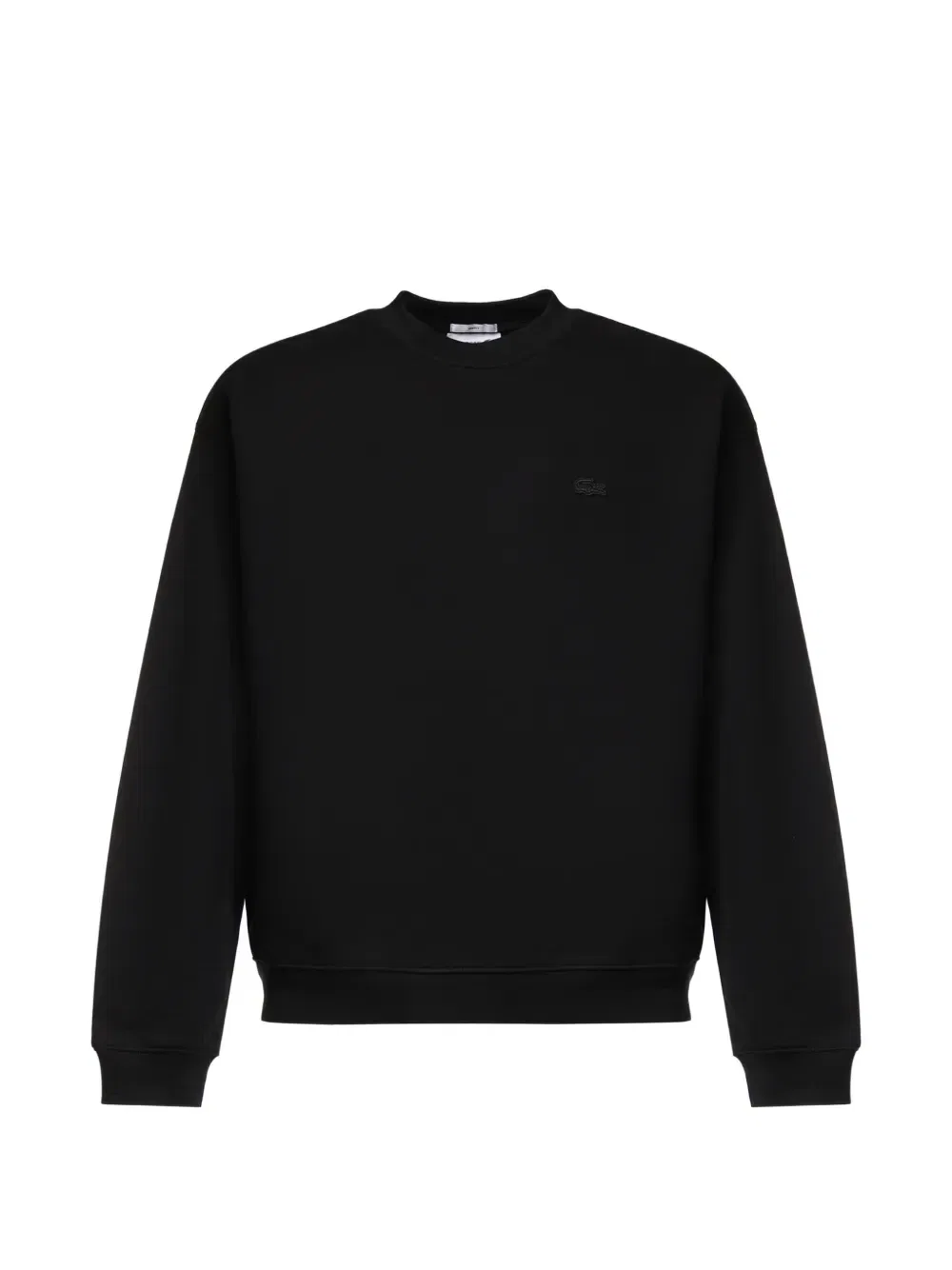 Свитшот Lacoste Свободный плотный флисовый, черный