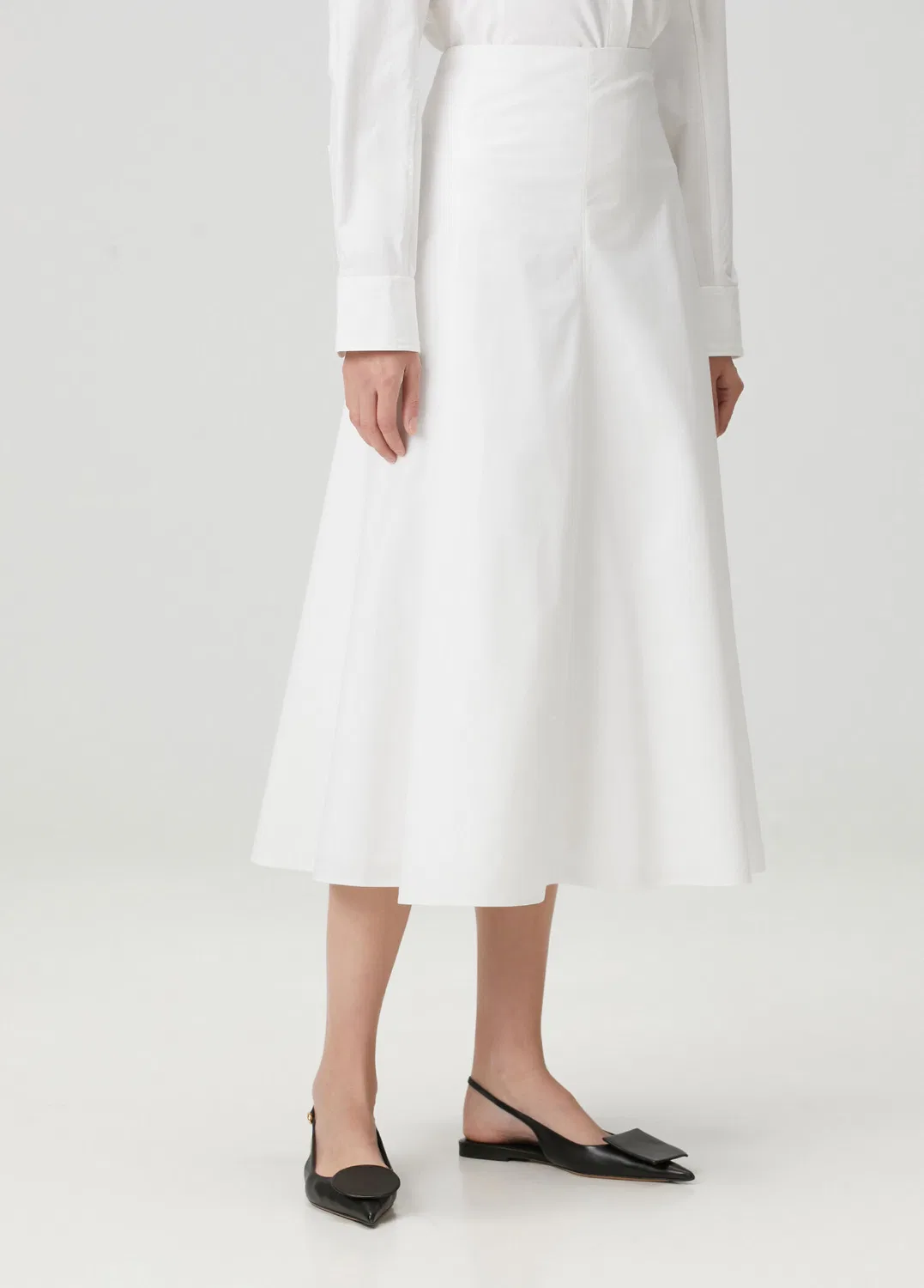 Юбка миди Jacquemus The Triangle, white — фото 3