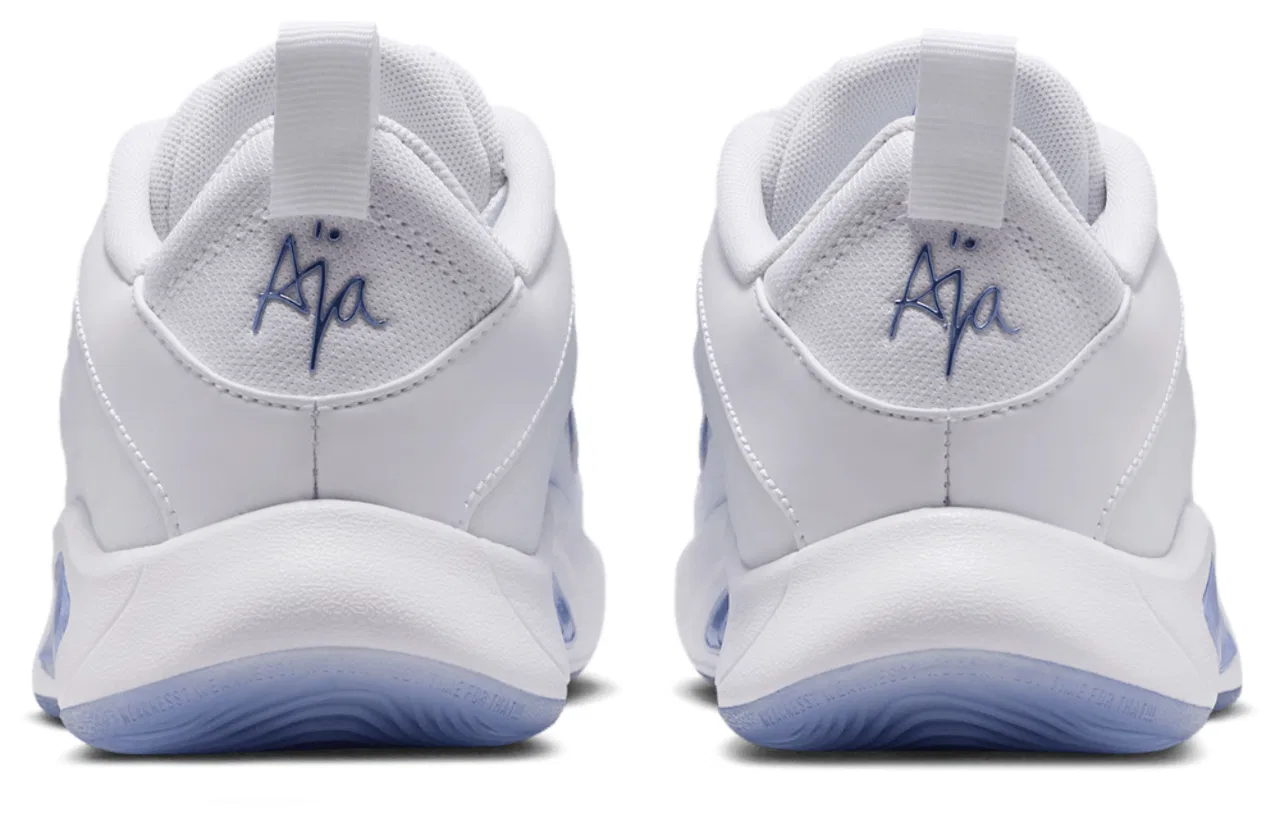Детские кроссовки для мальчиков Nike A'One, White/Grey/Sapphire — фото 3