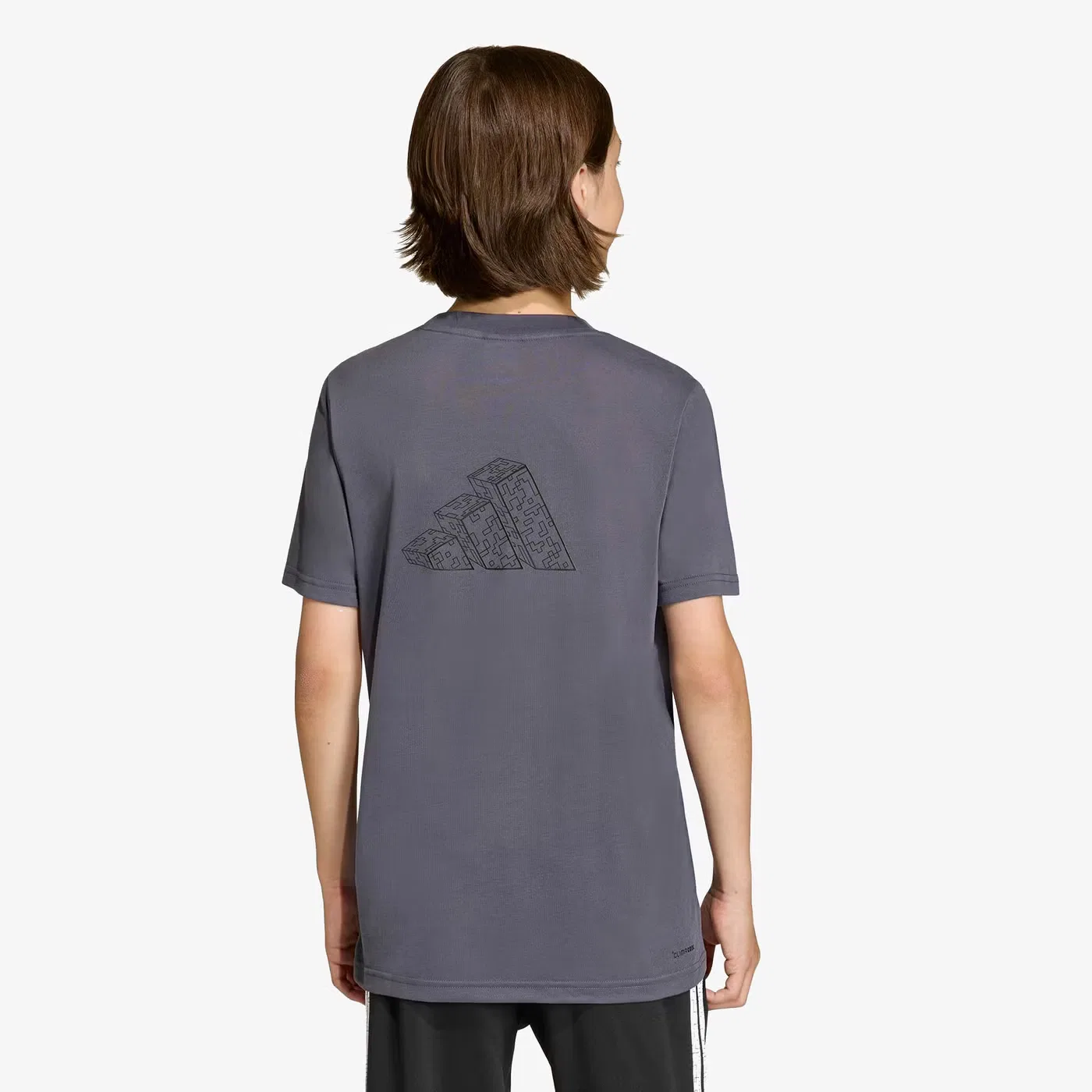 Футболка тренировочная с принтом Minecraft Adidas, аврора оникс — фото 3