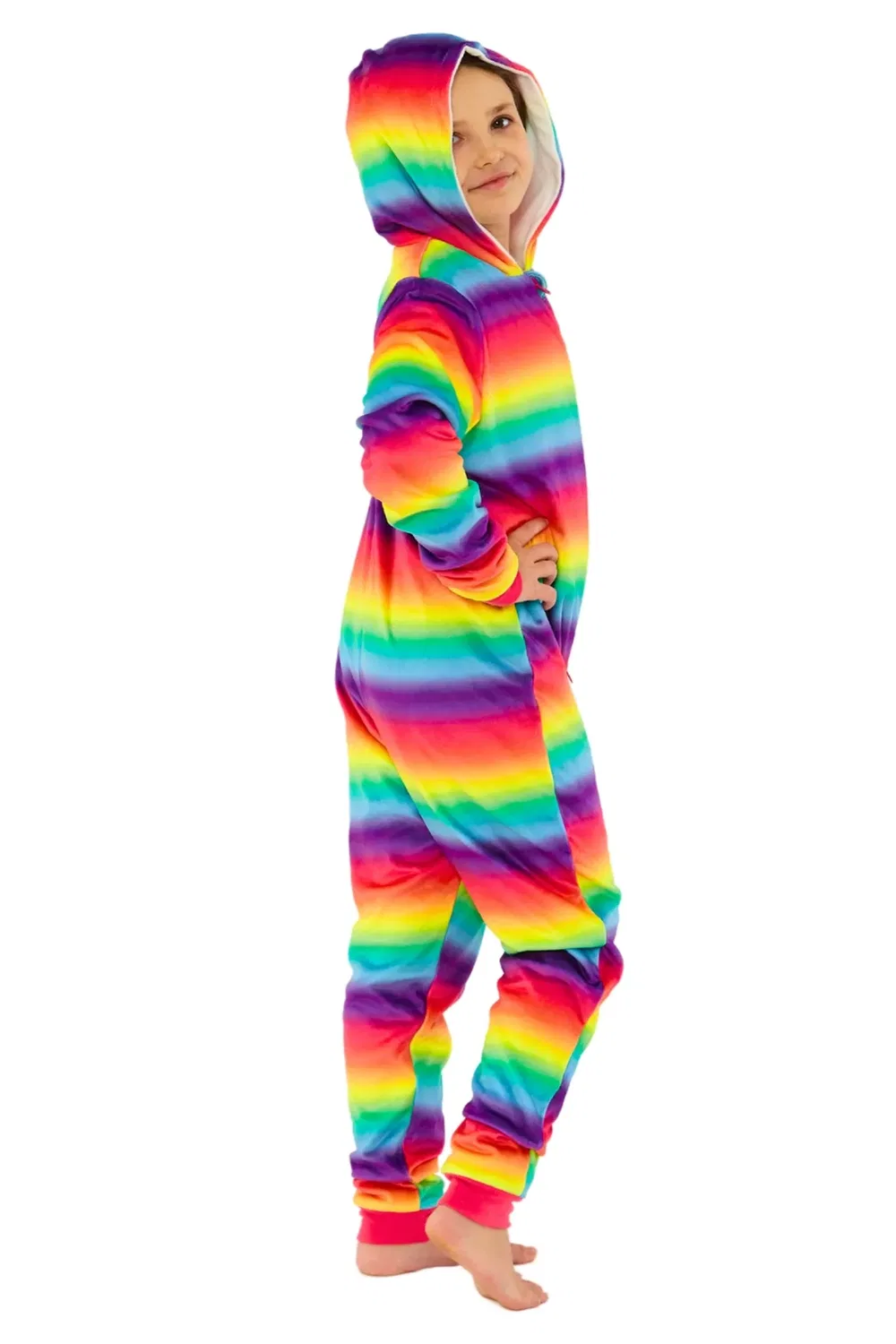 Детский слип из флиса Rainbow Ombre Cozy N Dozy, Multi — фото 3