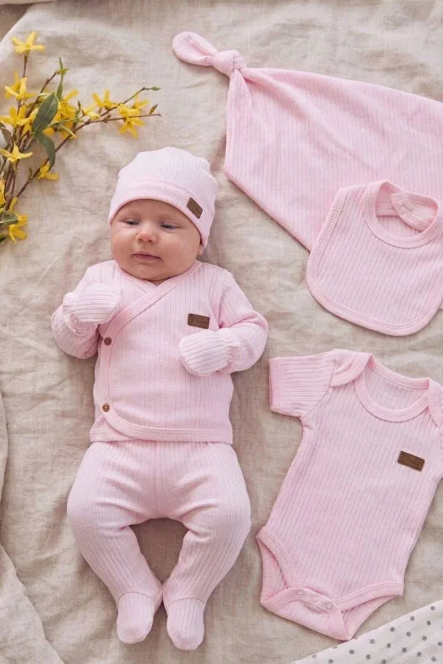 Детский комплект одежды для новорожденных хлопковый Rocha Baby, Pink