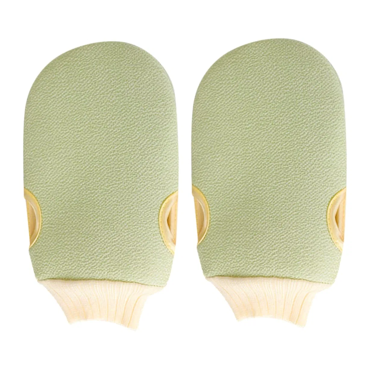 Скрабирующие перчатки для душа, 4 шт, Alipis, 23.2x12.5 см, Light Green — фото 4