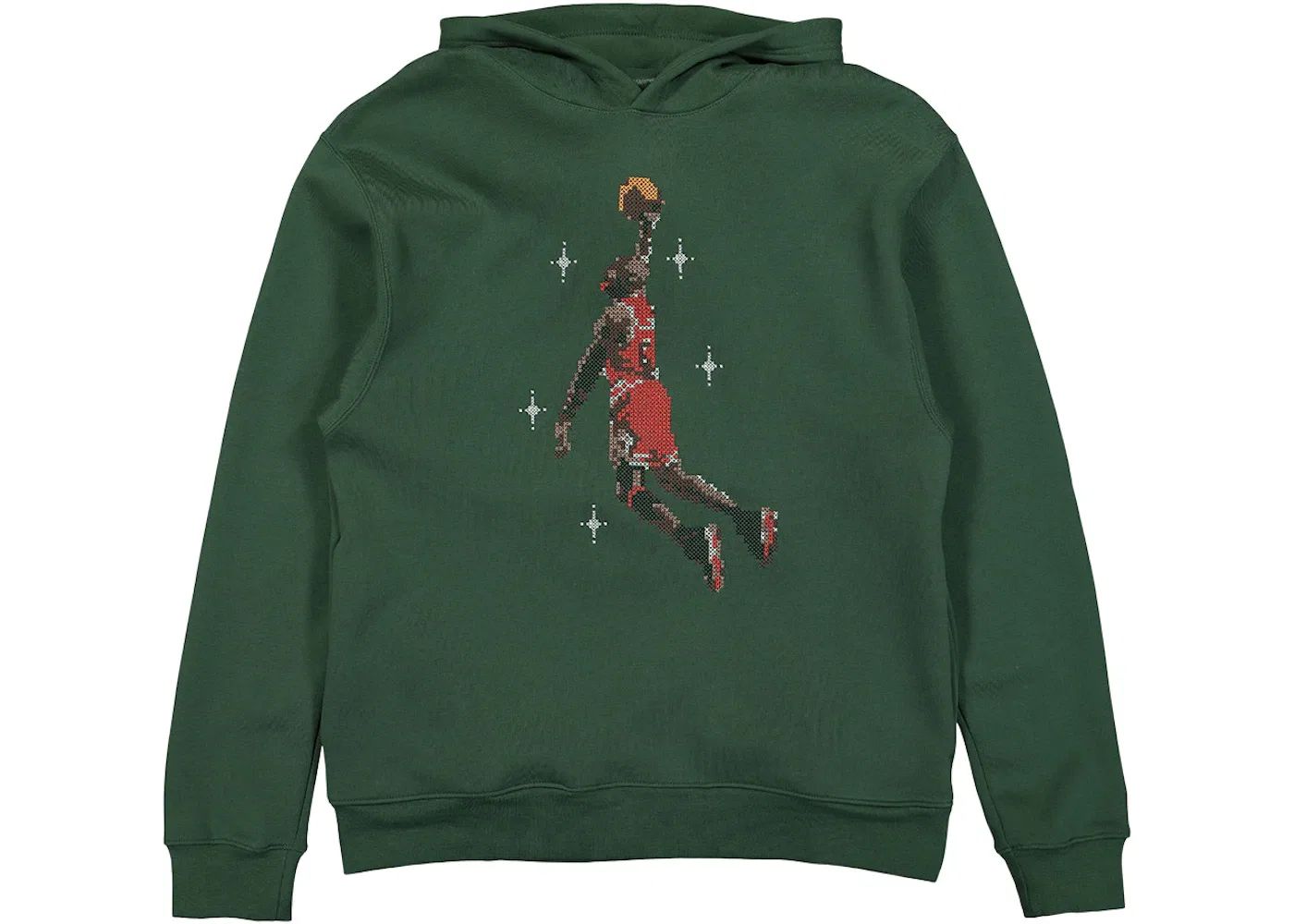 Мужской худи с принтом Jordan Essentials Slam Dunk Contest Graphic Fleece Pine Green