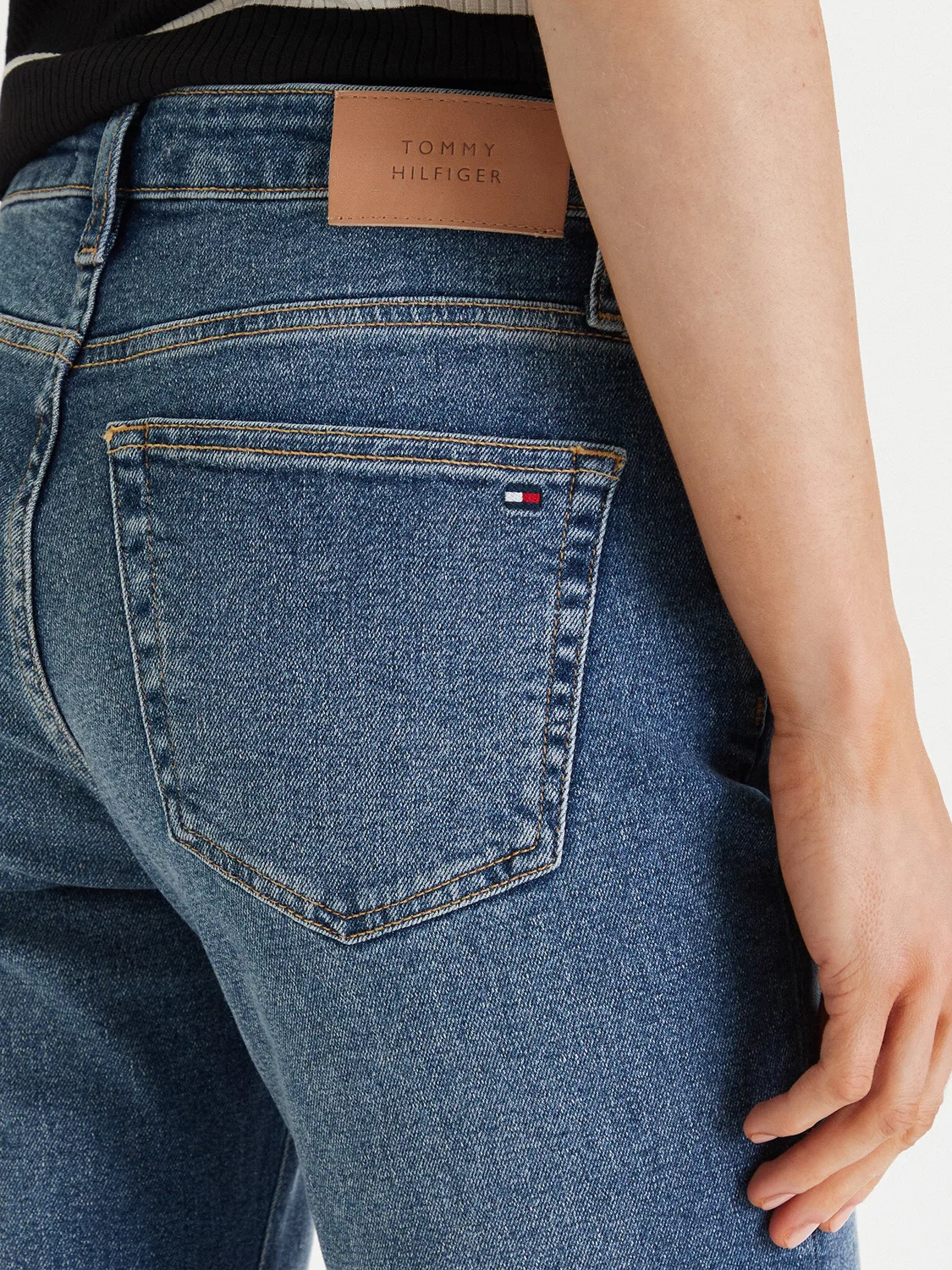 Женские джинсы клеш Tommy Hilfiger, синий — фото 4
