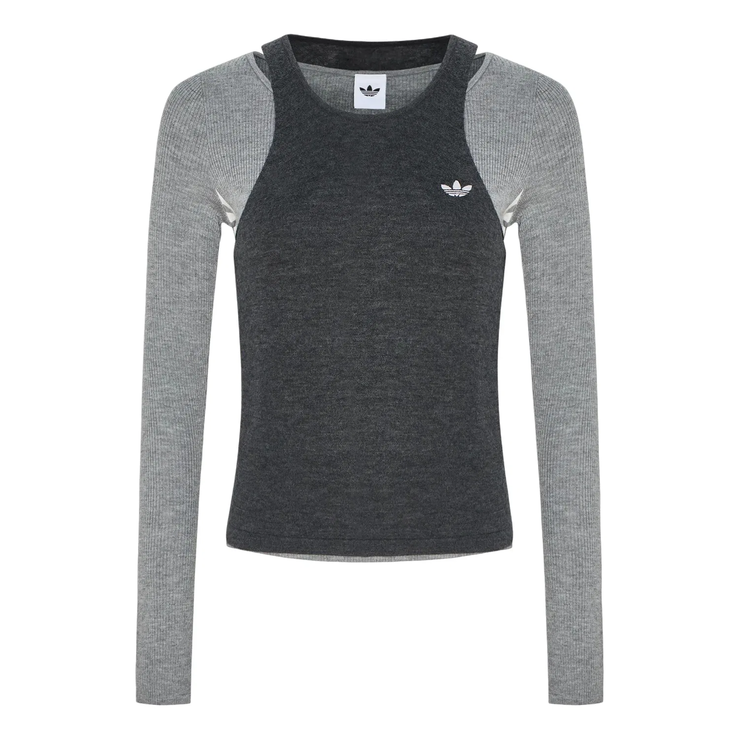 Женская футболка 3S Deluxe W T-Shirt Asia Sizing 'Dark Grey Heather' adidas, Dark Grey Heather