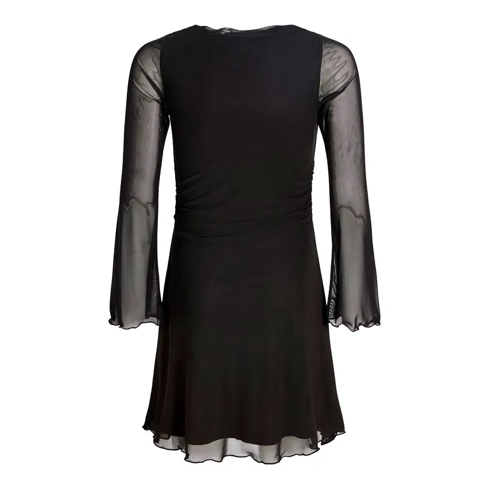 Детское платье для девочек с длинным рукавом Jack & jones Minna JJXX, Black — фото 4