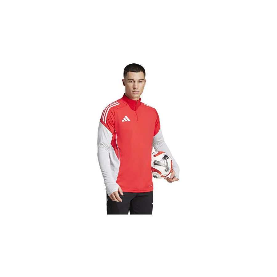 Спортивная футболка с воротником-стойкой Tiro25c Training Top adidas, Красный — фото 3