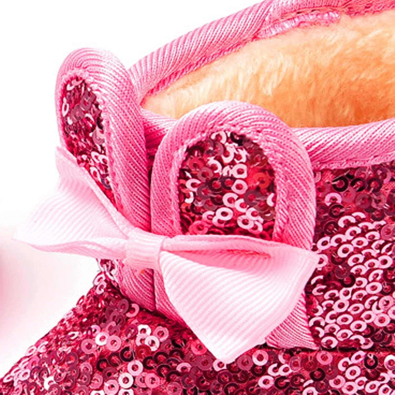 Детские сапоги для девочек с блестками, модель Sparkle All Over Design, бренд, Hot Pink — фото 2