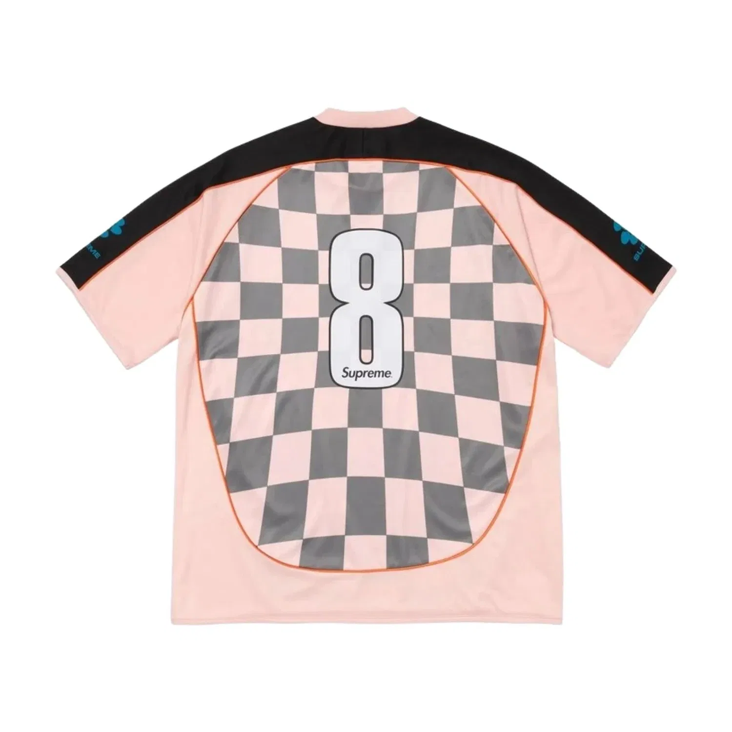 Мужская футболка с принтом Checkerboard Supreme, розовый — фото 2