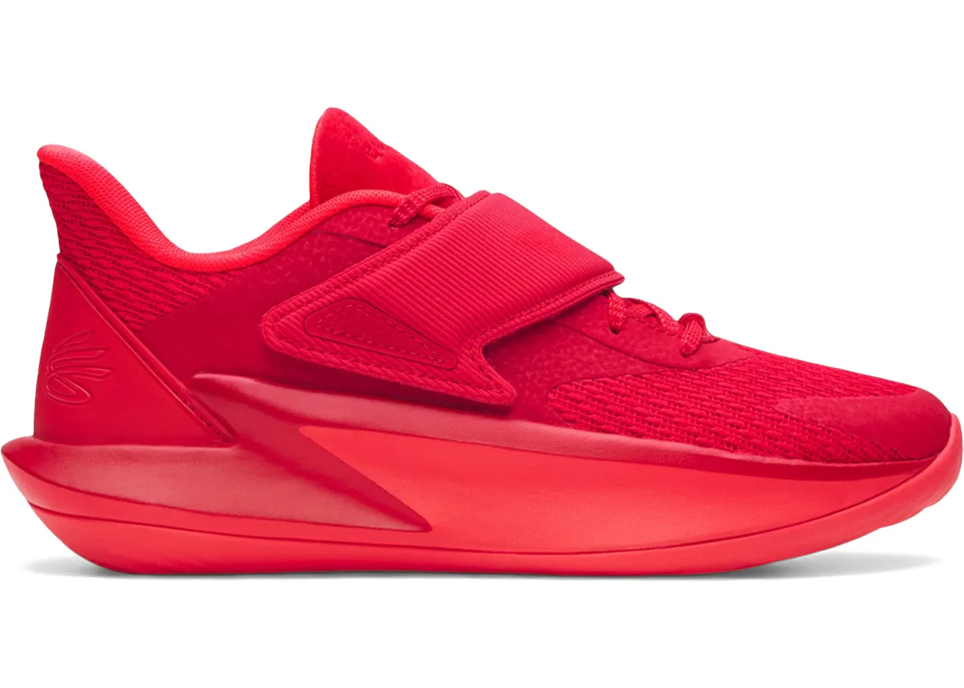 Детские кроссовки для мальчиков без шнуровки Curry Fox 2 Under Armour, Red Red