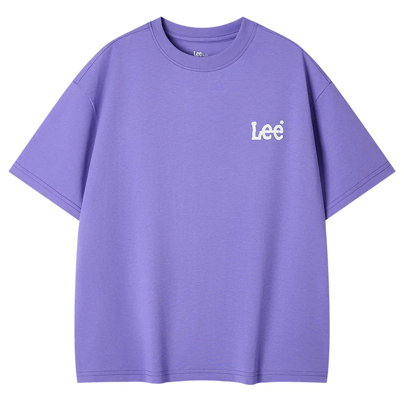 Детская футболка с круглым вырезом, тонкая, Lee, Purple Blue