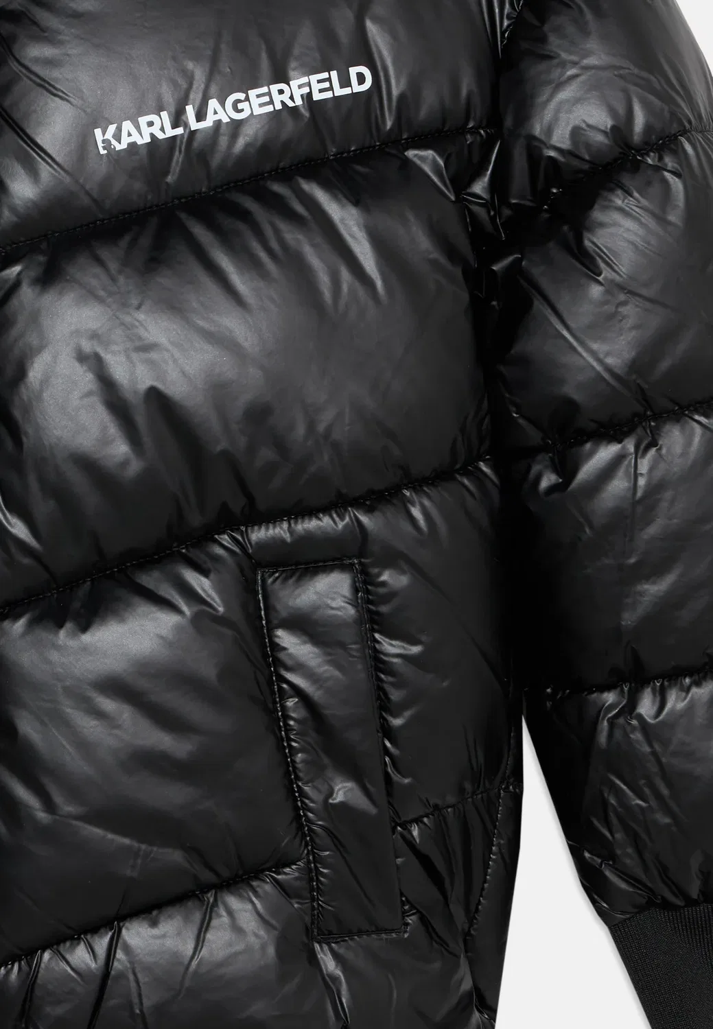 Пуховая куртка - зимняя куртка Karl Lagerfeld Kids, Black — фото 4