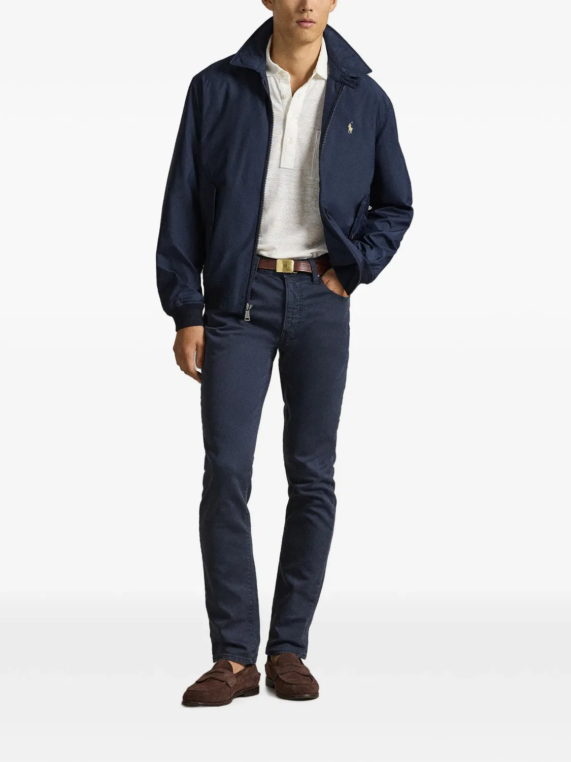 Polo Ralph Lauren Куртка на молнии с логотипом, синий — фото 2