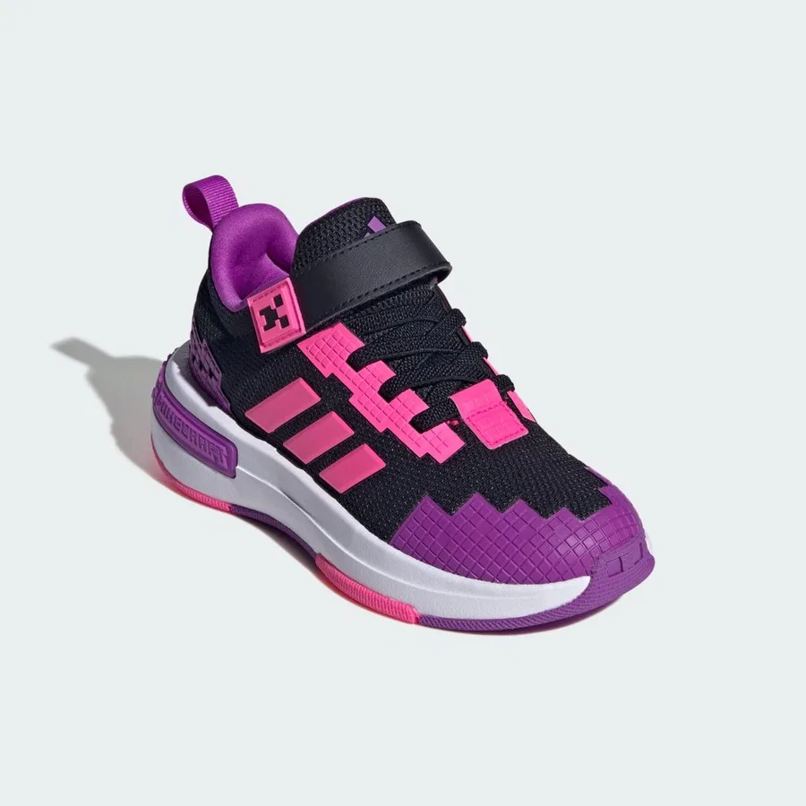 Детские спортивные кроссовки с принтом Minecraft Pro adidas, Черный — фото 3