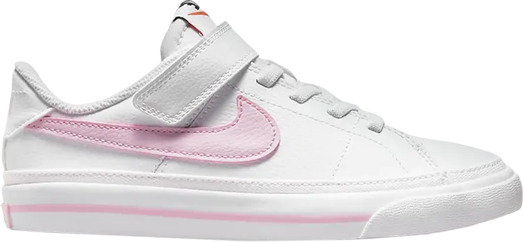 

Кроссовки с застежкой Nike Court Legacy PS, бело-розовый