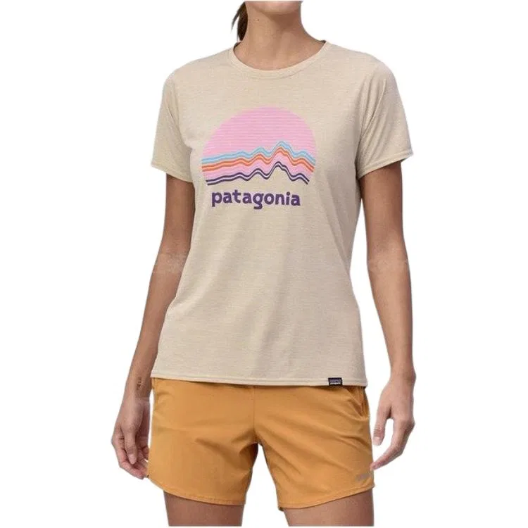 Женская футболка с горным принтом Patagonia, Multi