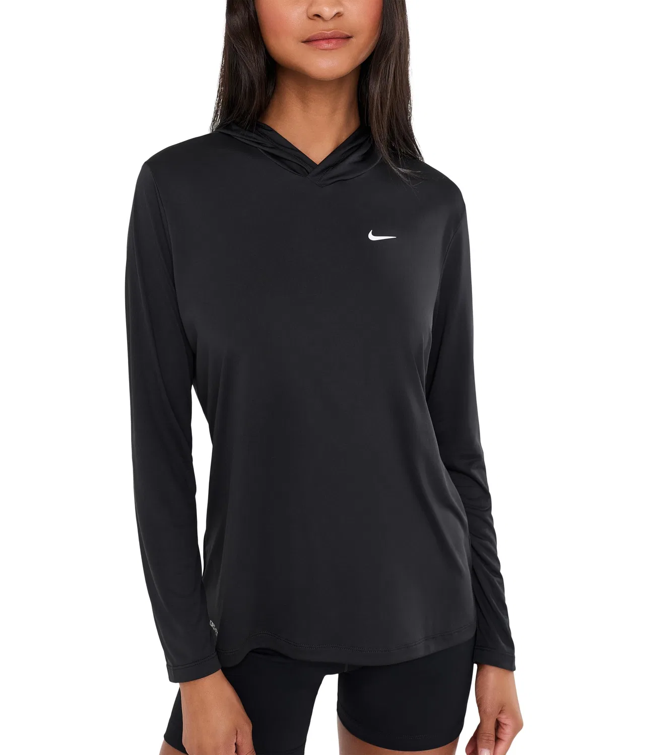 Футболка с длинными рукавами и капюшоном Hydroguard Nike, Black