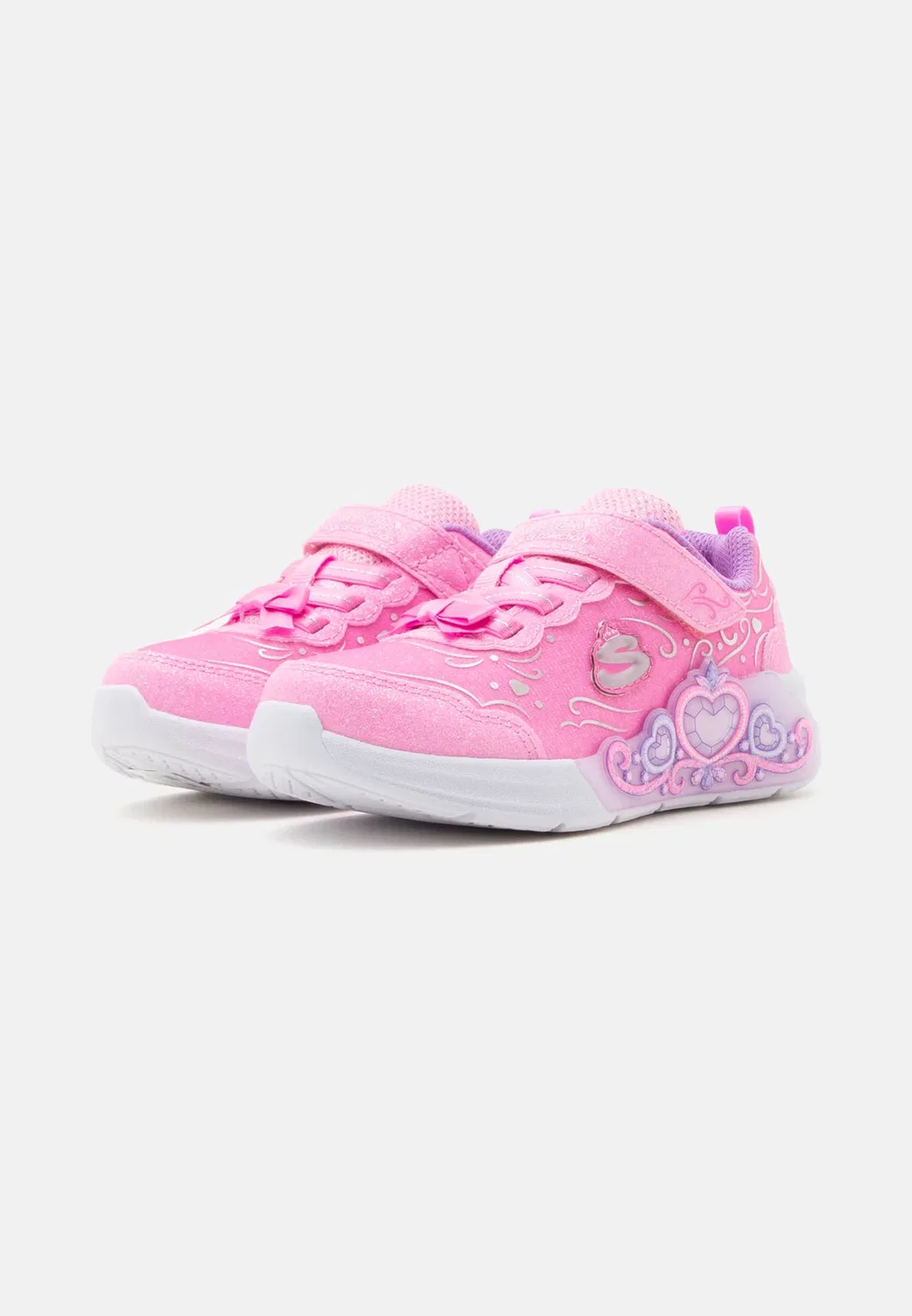 Шаги маленькой принцессы - детские туфельки Skechers, Pink — фото 2