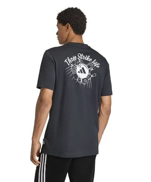 Мужская футболка с графическим принтом Novelty Bowl Adidas, Dark Grey