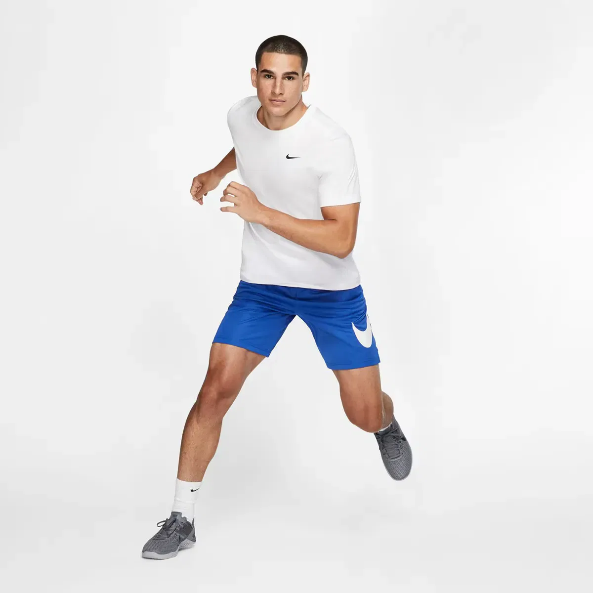 Мужская футболка с технологией Dri-FIT Nike, Blanco — фото 4