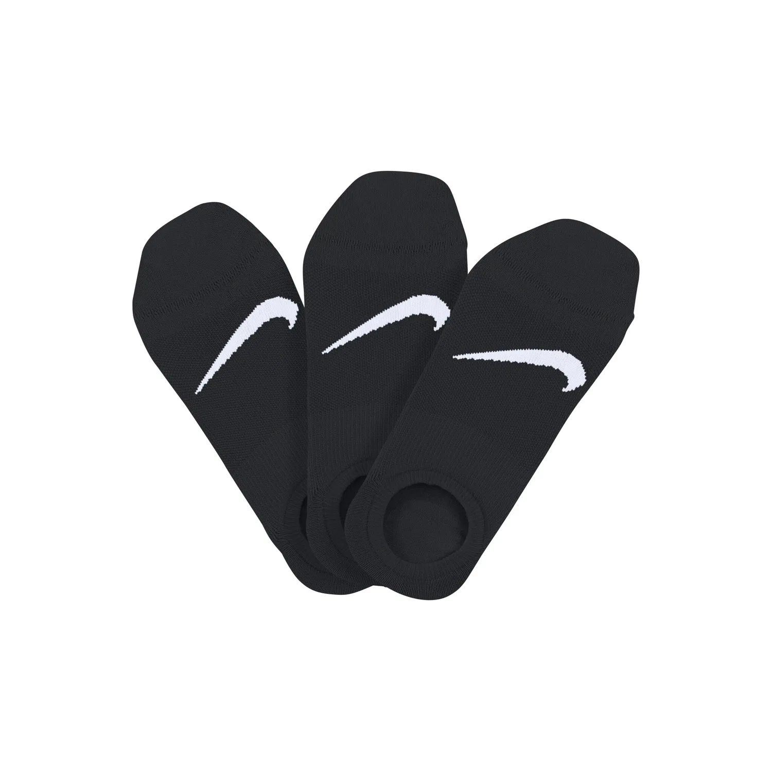 Женские носки-следы с технологией Dri-FIT Nike, Black