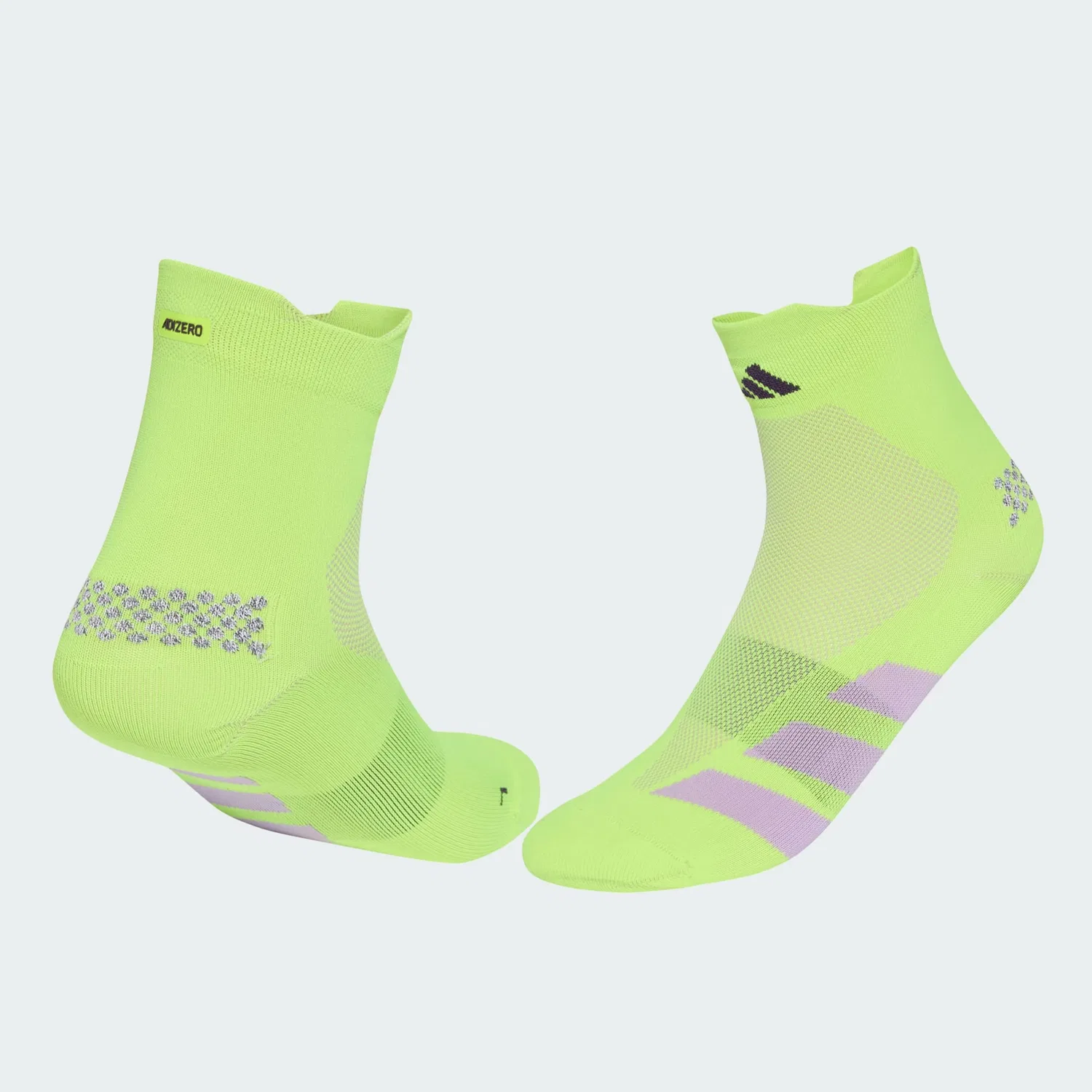 Спортивные носки Adidas Performance Adizero неоново-желтого цвета — фото 2