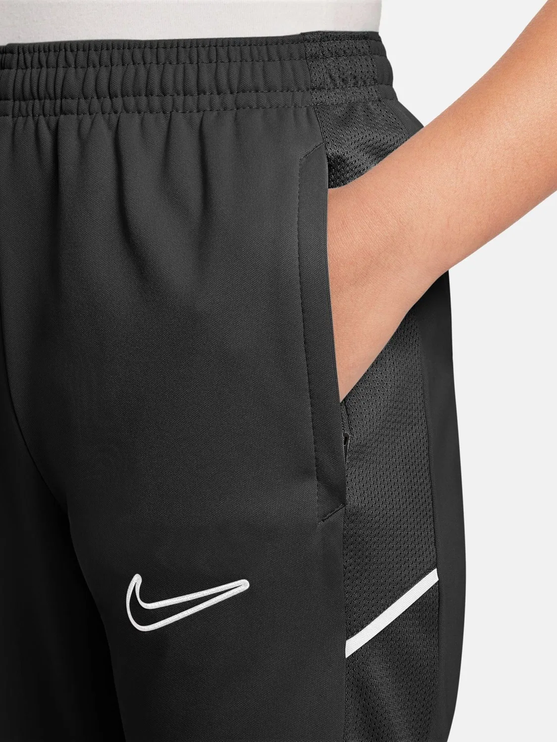 Джоггеры футбольные Nike Academy Dri-FIT, Black/White — фото 3