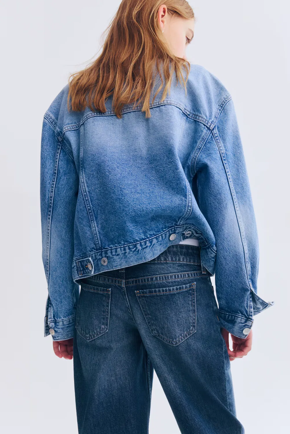 Джинсы прямого кроя H&M, Dunkles Denimblau — фото 4