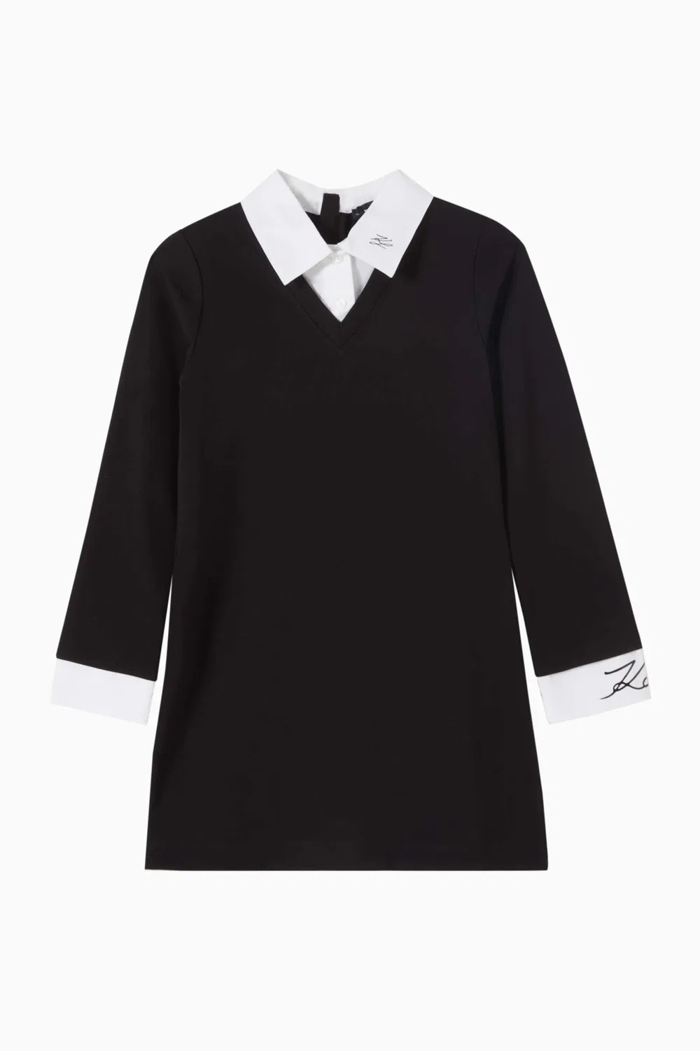 Платье с воротником Karl Lagerfeld Kids