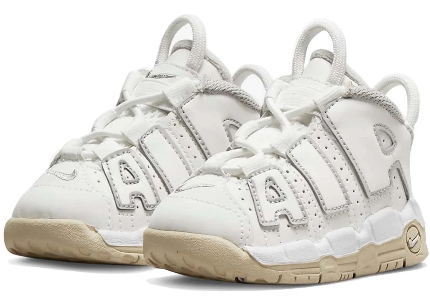 Детские кроссовки Lifestyle Nike Air More Uptempo Nike, Phantom/White/Sanddrift/Light Iron Ore