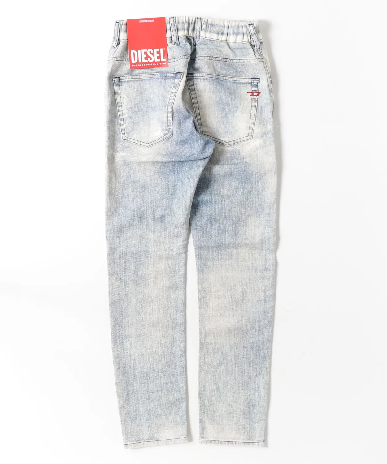Мужские джинсы-джоггеры с принтом 2032 D-KROOLEY-BW JOGG DIESEL, Indigo Blue — фото 2