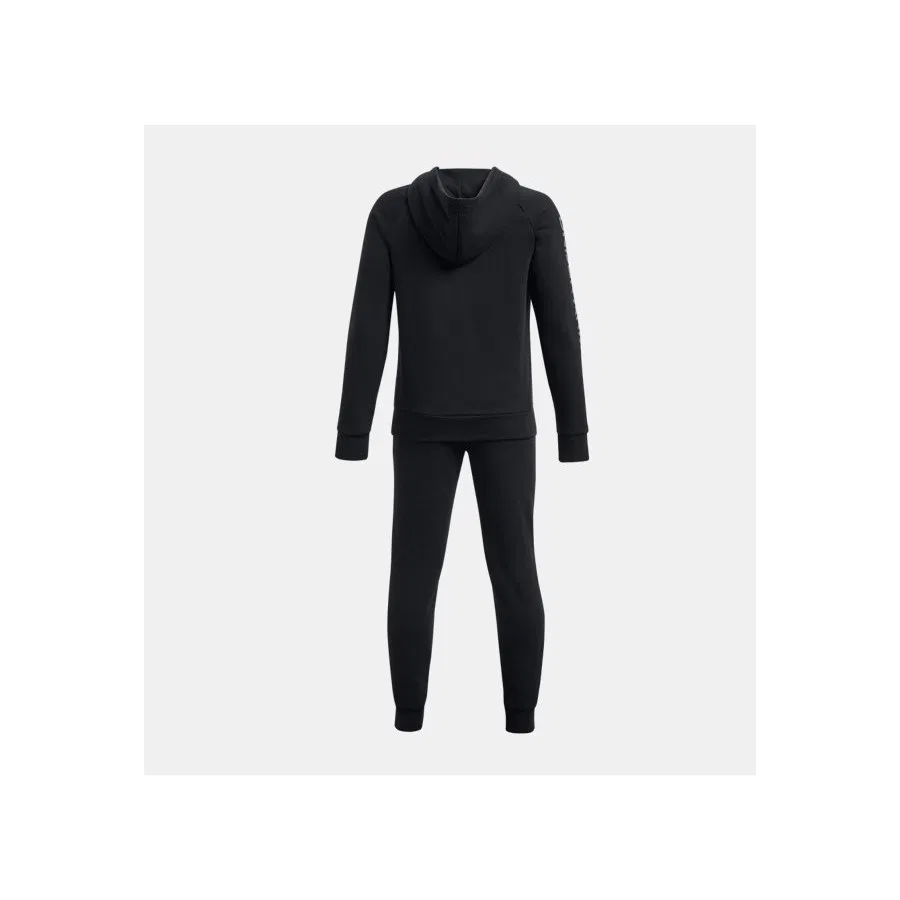 Детский спортивный комплект из футера с капюшоном UA Rival Fleece Under Armour, Черный — фото 2