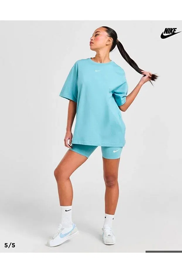 Женская футболка свободного кроя Nike, Blue — фото 4