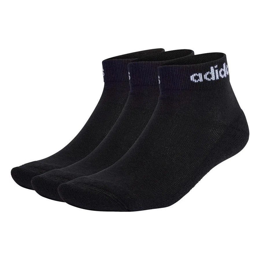 Носки спортивные с логотипом adidas C LIN ANKLE 3P IC1303, Черный