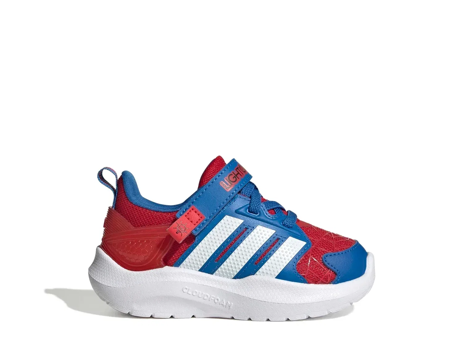 Кроссовки со светодиодами Spider-Man Lightorama, adidas, синий/красный — фото 3