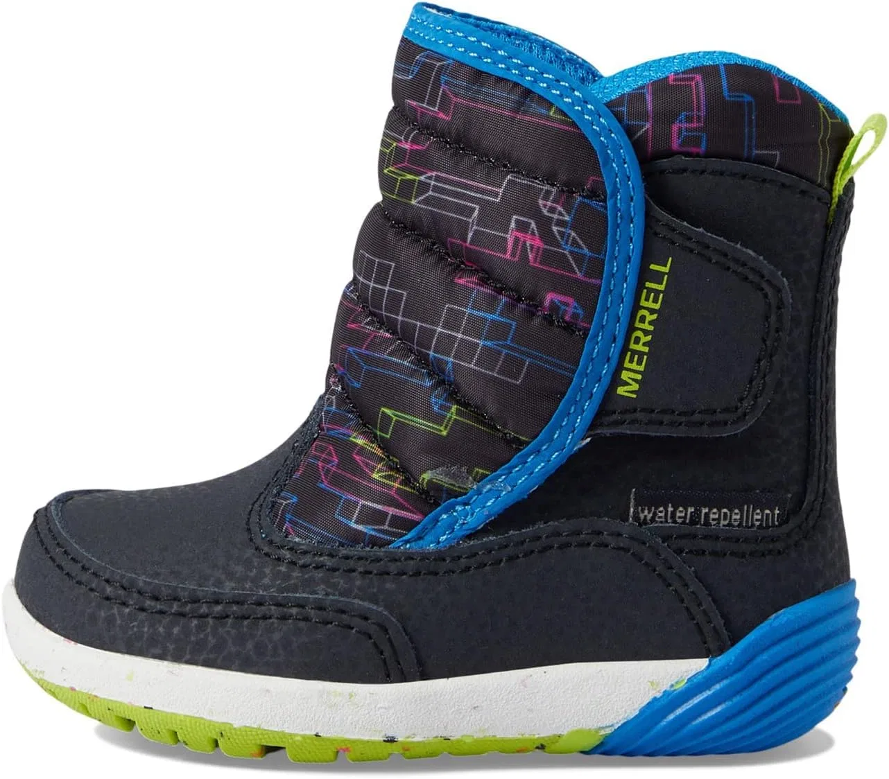 Детские зимние ботинки для мальчиков Bare Steps PufferSnow Merrell, Carbon/Multi — фото 4