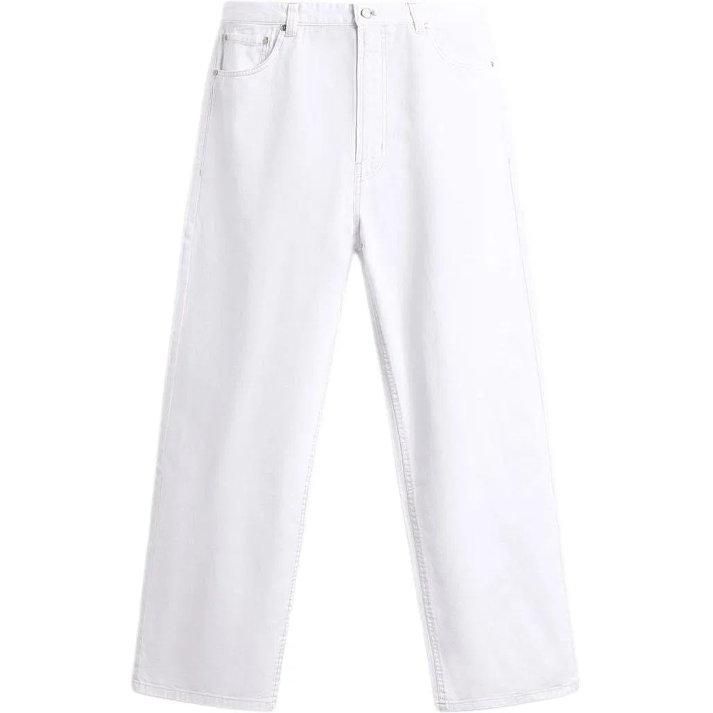 Мужские джинсы свободного кроя с широкими штанинами White ZARA, White