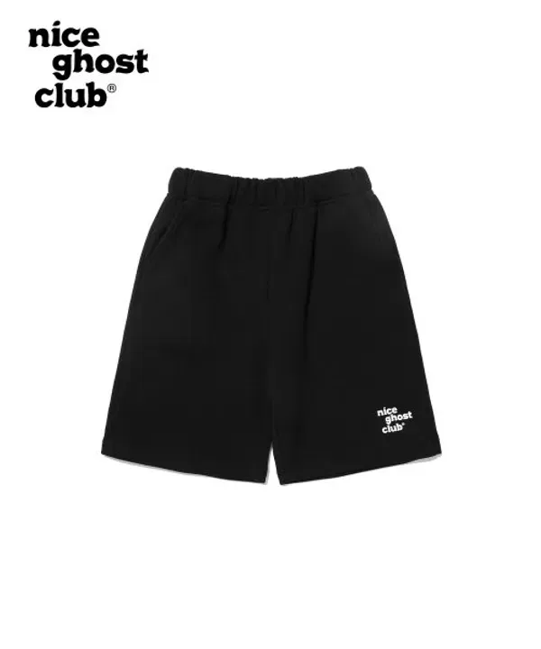 Шорты с логотипом, Nice Ghost Club Kids, черные