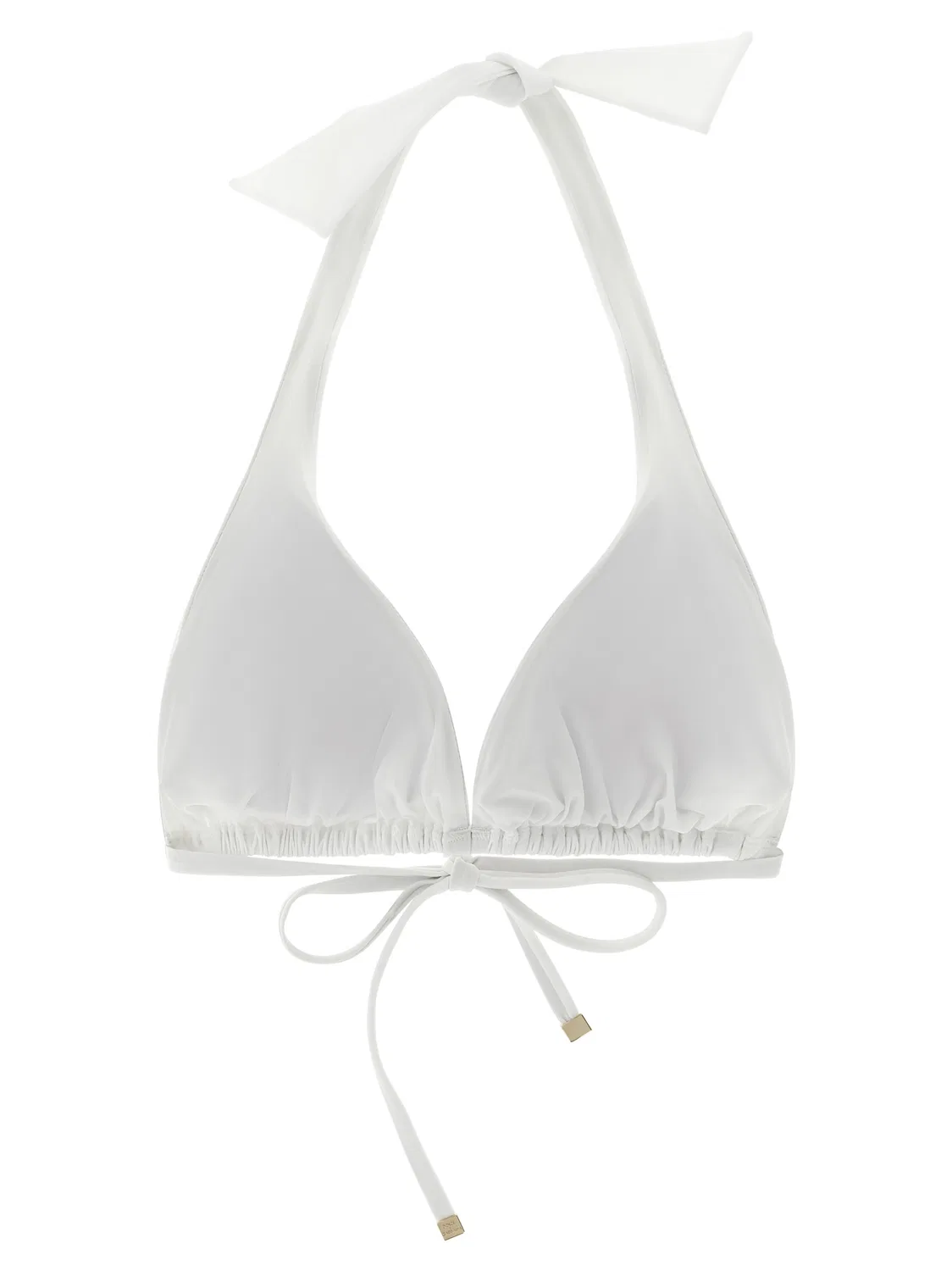 Женские плавки бикини с металлическим логотипом DG Dolce & Gabbana, White — фото 2