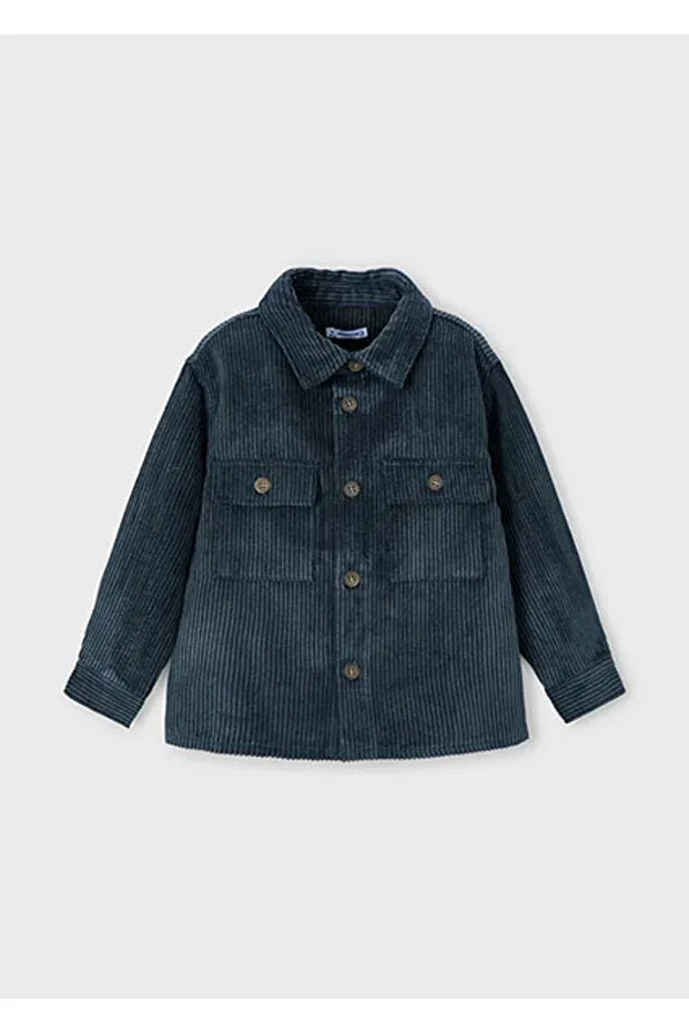 Детская рубашка для мальчиков из вельвета Mayoral, Navy Blue