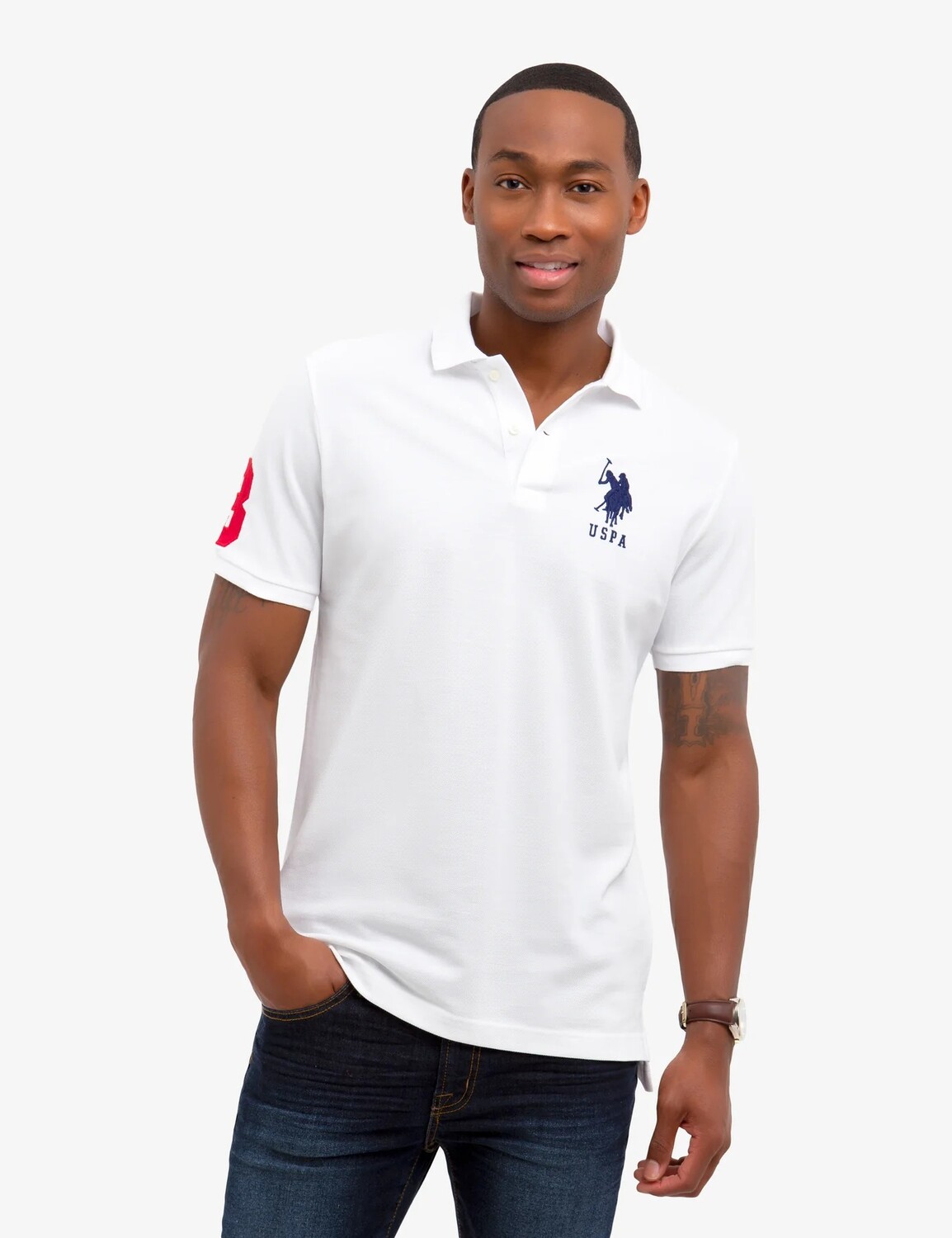 

Футболка поло U.S. Polo Assn. Big Logo Solid, белый