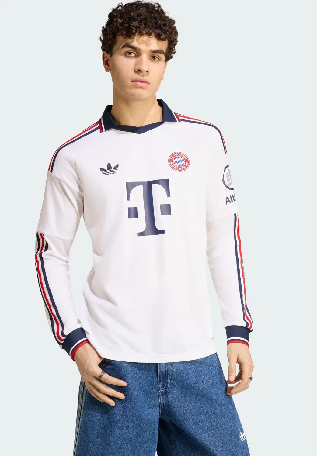 Выездная майка ФК Бавария 26/27 - футбольная майка Adidas Originals, White